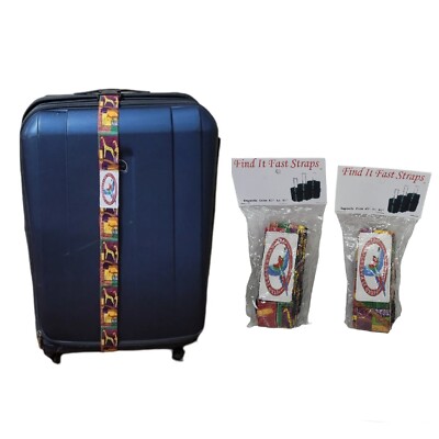 Travel Luggage Suitcase Straps Belts  2 pc Baggage Expands From 45'' to 90'' New