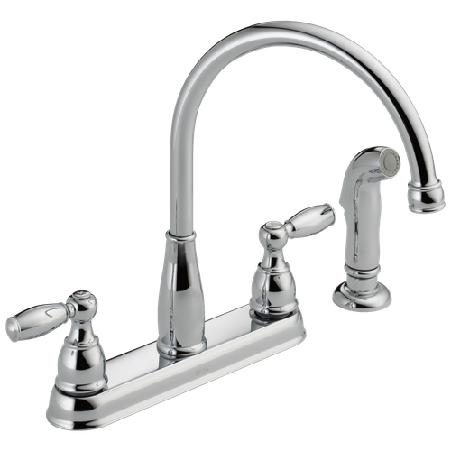 Delta Foundations Kitchen Faucet w/ Chrome-Certified Refurbished