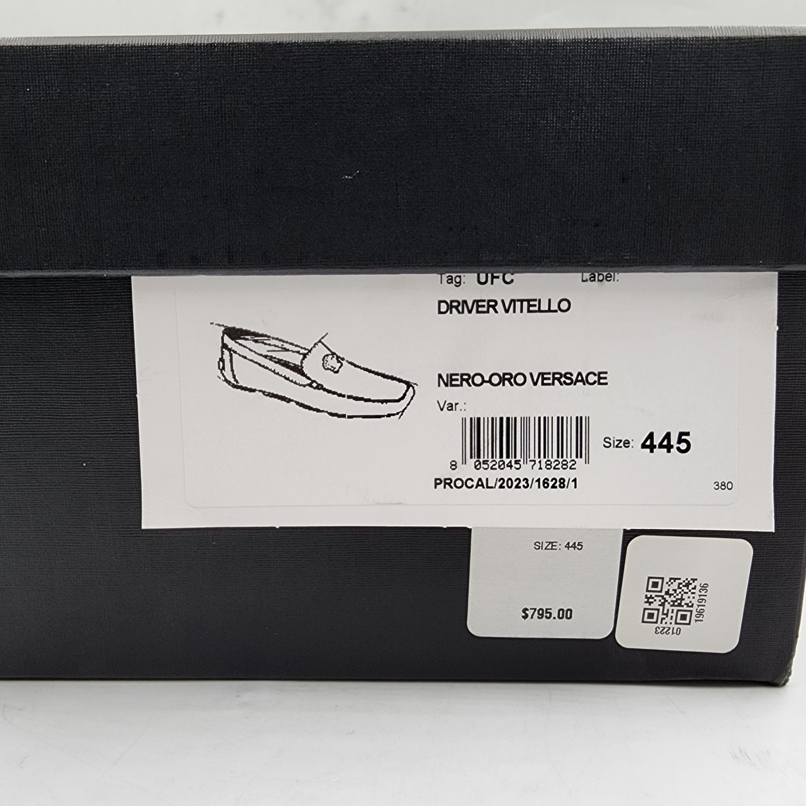 Versace La Medusa Driver Loafers Men's 45/12US Black/Gold Medusa Plaque Slip On - Picture 20 of 22