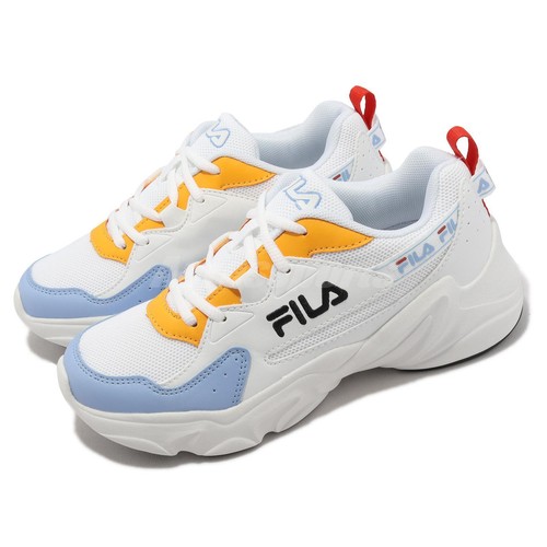 Женские туфли Fila Hidden Tape 5, белые, синие, желтые, Lifestyle 5J929W133