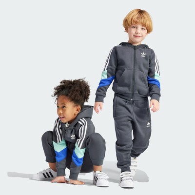 

Комплект худи с молнией во всю длину adidas Rekive, Карбон