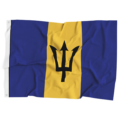 3x5 ft Barbados Polyester Flag Banner Caribbean Country Man Cave Dorm Gift