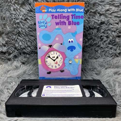 Blue［Times］ VHS Blues Clues Telling Time With Blue VHS 2002 Play Along With