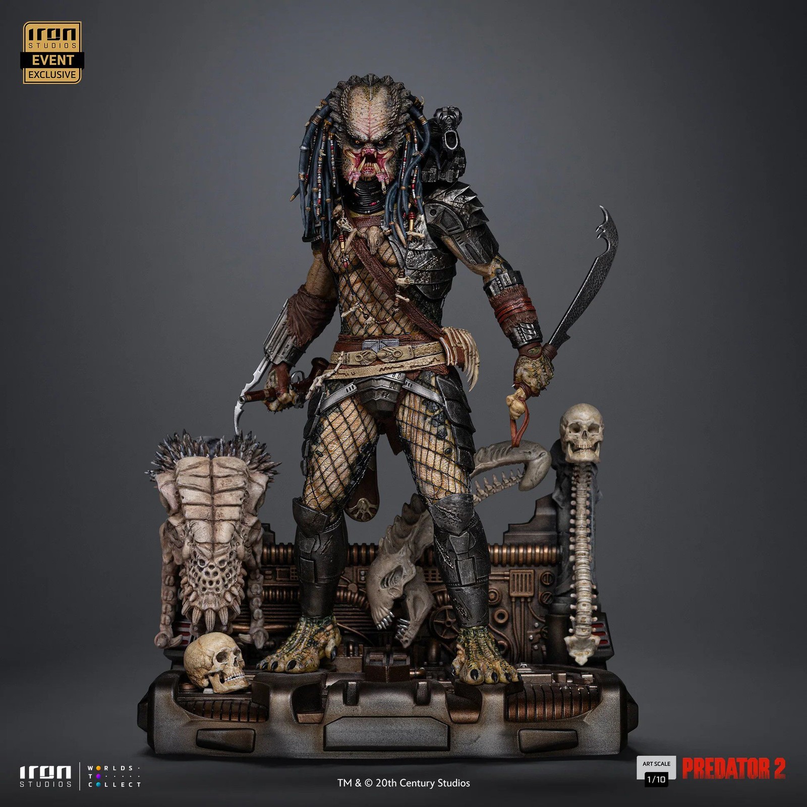 Iron Studios 1/10 Predator 2 Elder Predator Art Scale CCXP 2025