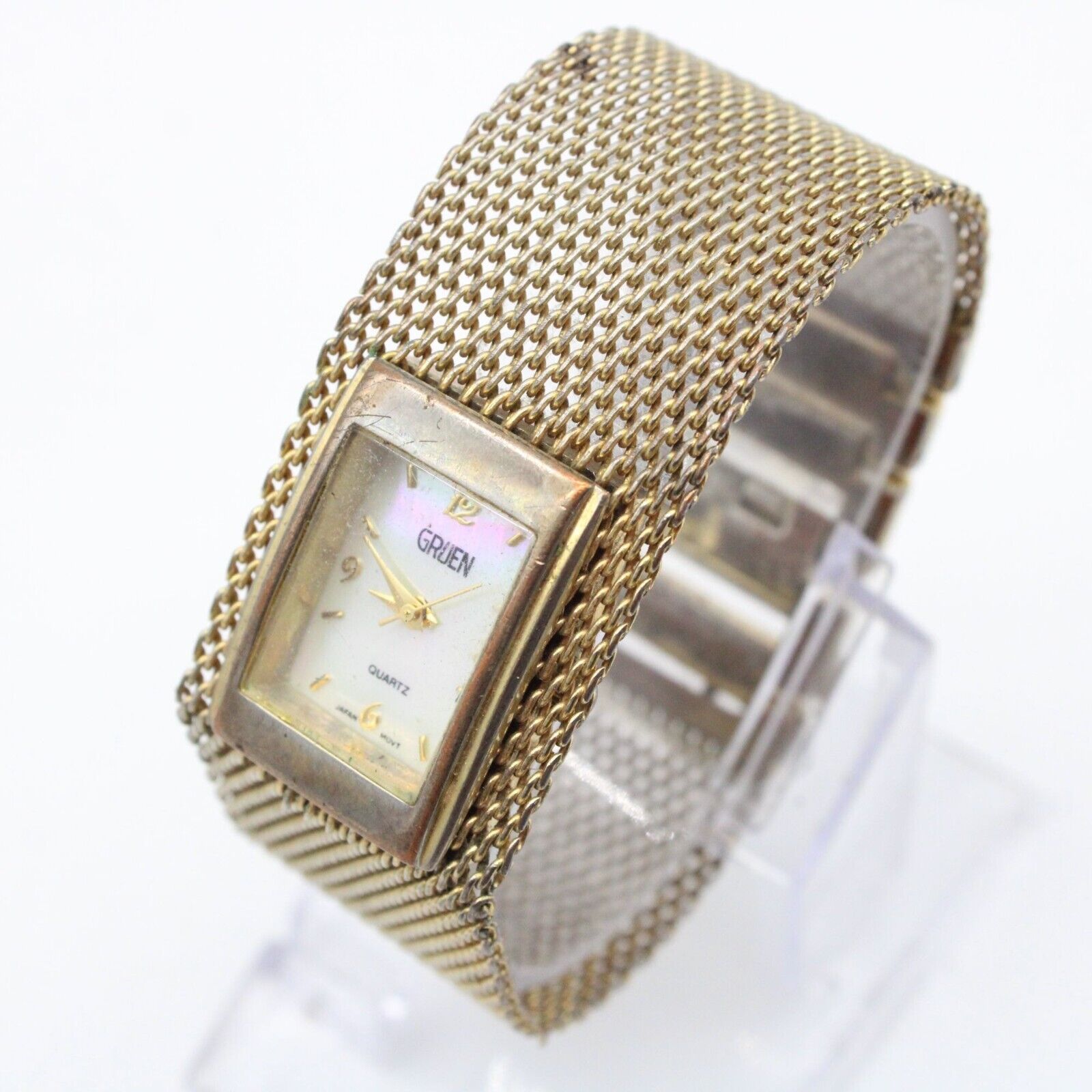 Vintage Gruen Watch Womens Bronze Tone Stainless Steel Vintage Gruen Watch Womens Bronze Tone Stainless Steel