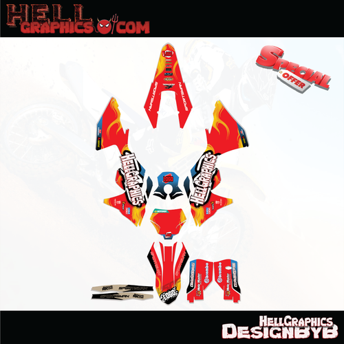 Fits GASGAS MC 450F 2024 2025  Decal Graphic Kit Stickers Racing Team Blue