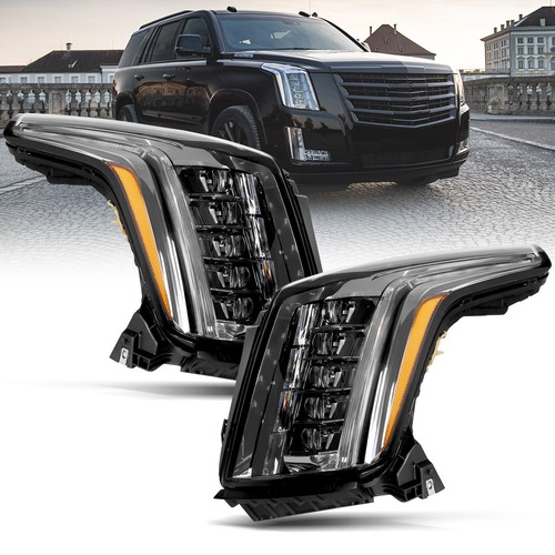 Для 2015-2020 Cadillac Escalade Фара полностью светодиодная Левая + правая