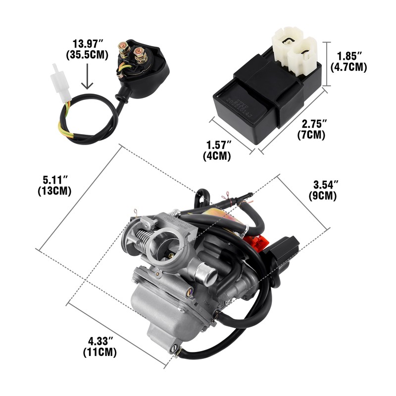 Long Case 150CC GY6 4 Stroke Scooter Complete Engine Motor Single Cylinder CVT