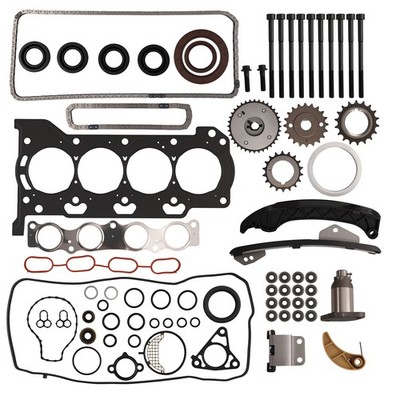 Timing Chain Kit w/ Cylinder Head Bolts & Gaskets for Toyota Prius 1.8L 2010-15