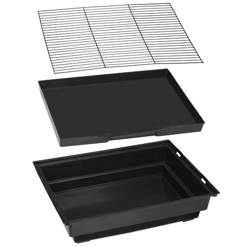 59'' Rolling Bird Cage Parakeet Finch Budgie Conure Lovebird House with Stand