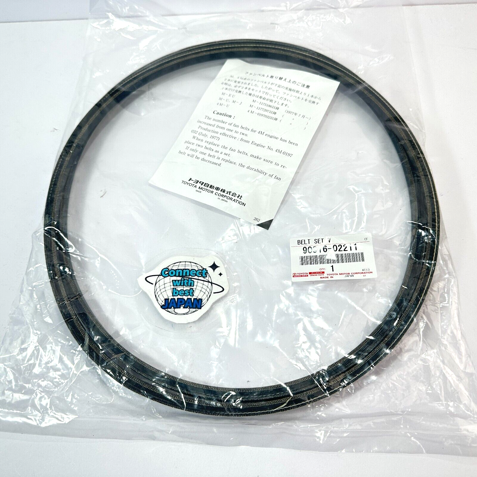 TOYOTA Genuine V Belt INA Drive Belt 90916-02211 9091602211
