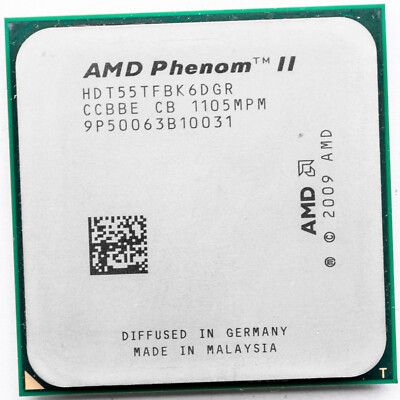 AMD Phenom II X6 1055T HDT55TFBK6DGR AM3 2.8GHz Six Core Processor 125W 45nm 6MB