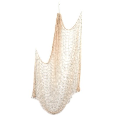 Fishing Net Decorations, 79x60 Nautical Decor for Birthday Party, Baby Shower