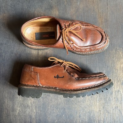 Vintage Sisley 90's Italian Lace-up Men s derby Shoes. 