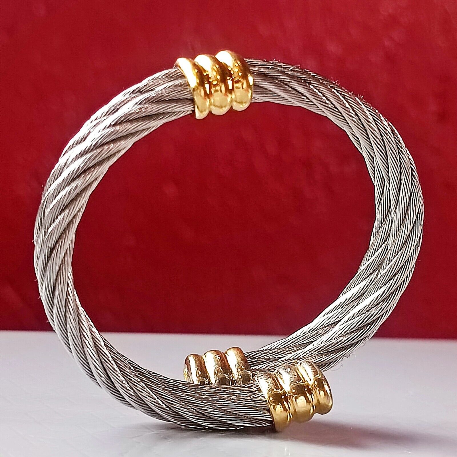 Philippe Charriol Sterling With Gold Plate & Stainless Steel Size S (6.1 inch) Philippe Charriol Sterling With Gold Plate & Stainless Steel Size S (6.1 inch)