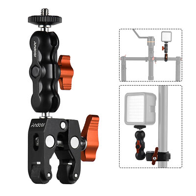 Andoer Multi-functional Clamp Ball Mount Clamp Articulating Friction Arm W8S2