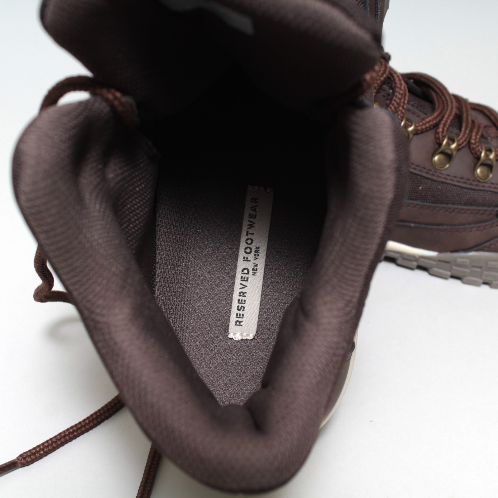New Mens Work Boots Size 11 Reserved Footwear New York Brown Vegan Man Made Boot