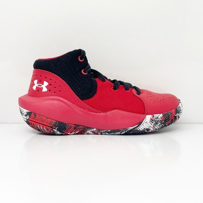 

Кроссовки Under Armour Boys Jet 21 3024795-600 Red Basketball Shoes Размер 12K, Красный, Jet 21