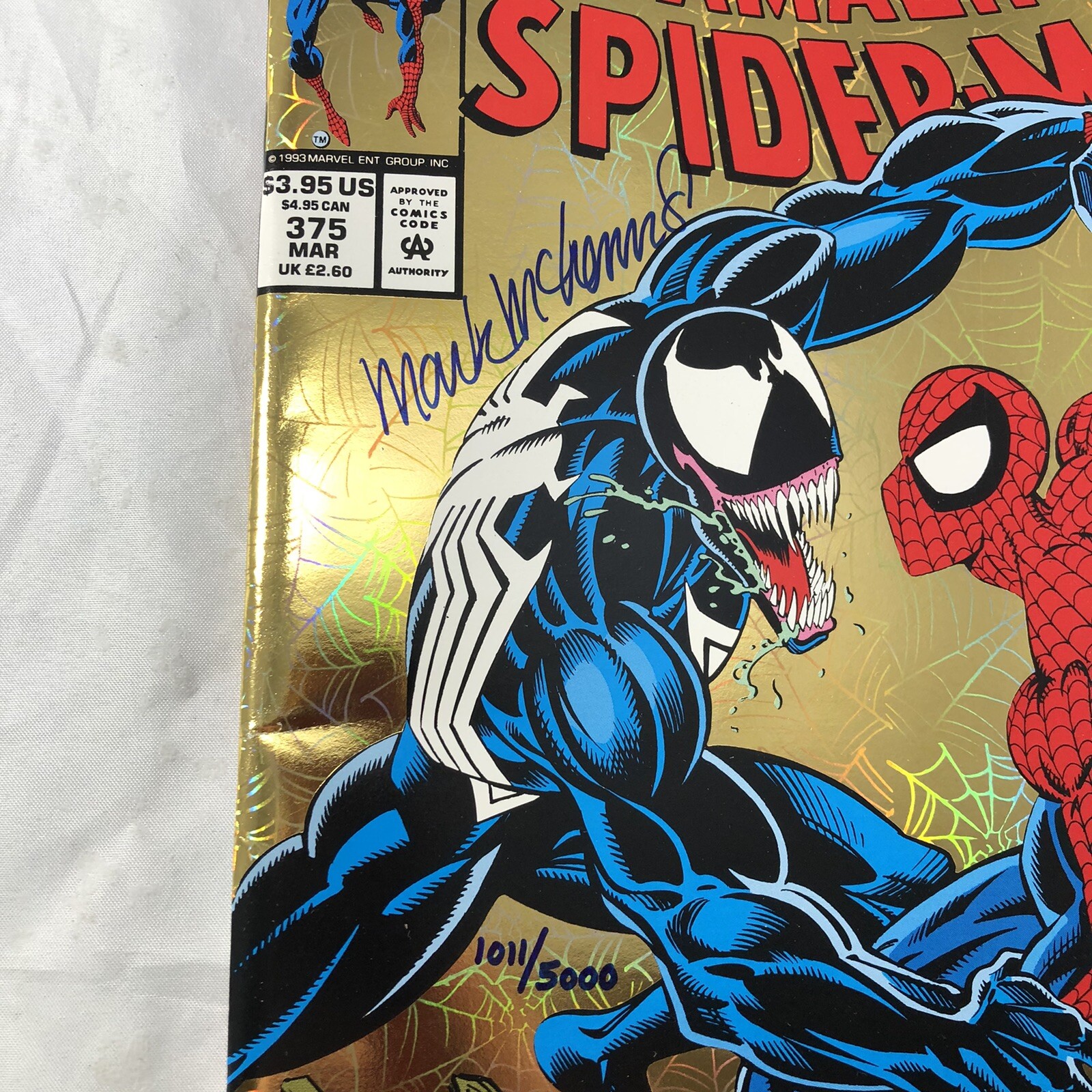 Amazing SpiderMan 375 signed by McKenna limited edition