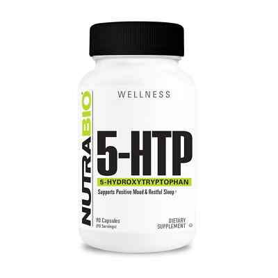 5-HTP, BY NUTRABIO 200 mg, 90 Veggie Capsules