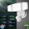Onforu 75W LED Flood Light Motion Sensor Outdoor, 7000lm Dusk to Dawn Flood Light, Security Light with Three Head, IP65 Waterproof Exterior Floodlight, 6500k Wall Light for Entryway Stairs Yard Garage