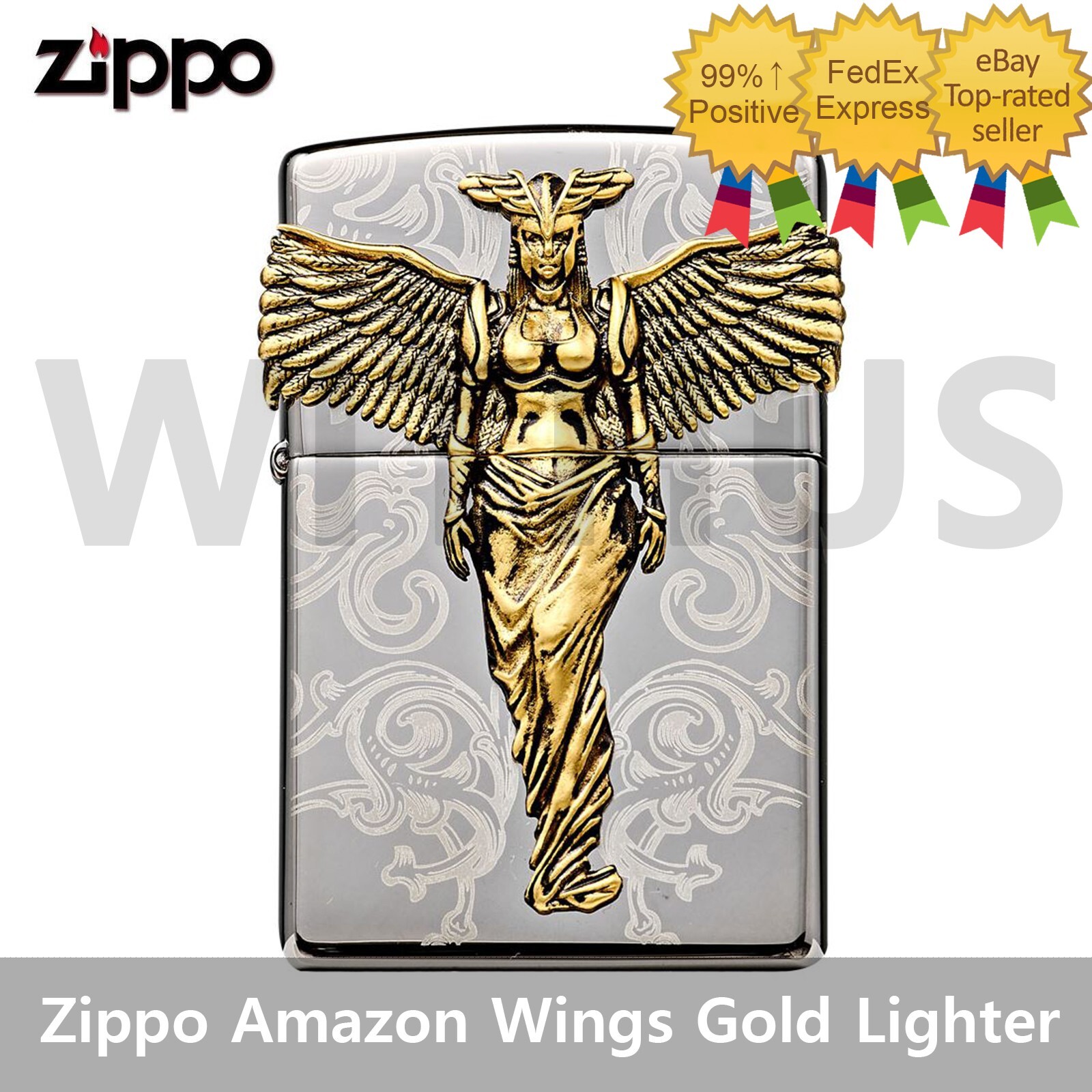 Zippo 2024 Amazon Wings Gold Limited Edition Lighter New In