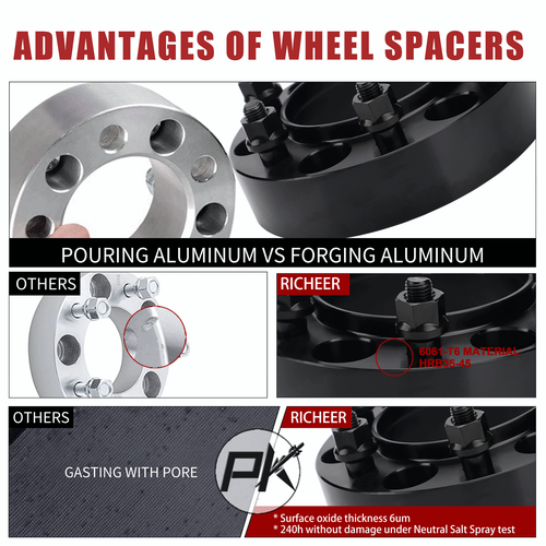 1.5" 6x5.5 Wheel Spacers Hubcentric for Toyota Tacoma 4Runner FJ Cruiser Lexus