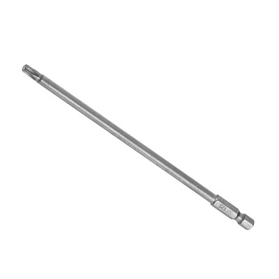 T25 Torx Head Screwdriver Bit 6'' L 1/4'' Hex Shank S2 Steel Magnetic Drill Bit