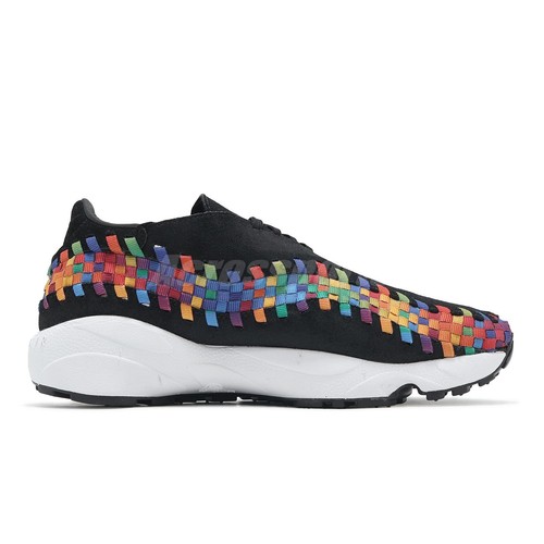 Pre-owned Nike Air Footscape Woven Rainbow Black Multi Women Unisex Casual Fb1959-002