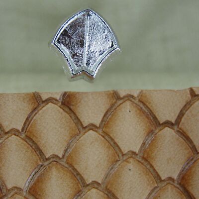 Leather Stamping Tool - Ridged Dragon Scale Stamp
