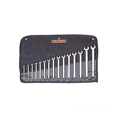 Wright Tool 952 Full Polish Metric 12 Point Combination Wrench Set, 7mm-22mm ...