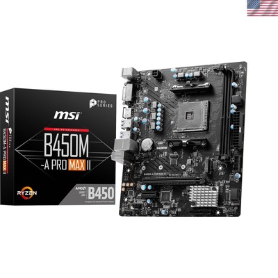 ProSeries Motherboard mATX, Supports AMD 5000/4000/3000/2000/1000 Series AM4 ...