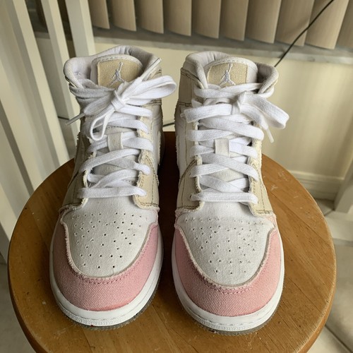 Nike Air Jordan 1 Mid SE Pastel Grind DJ0338-100 Pink Beige