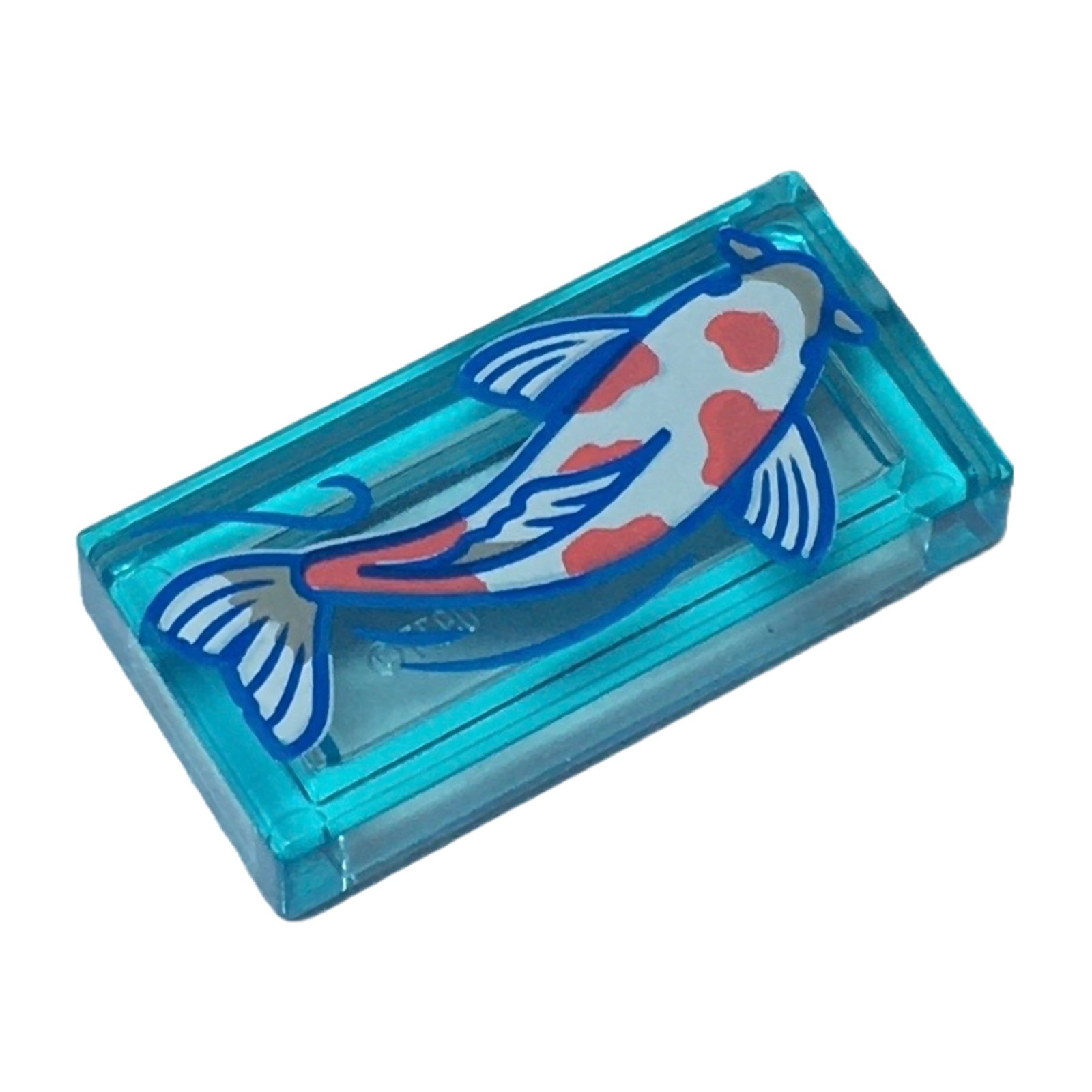 LEGO transparentes Blassblau Fliese 1 x 2 (3069pb1167) – neu