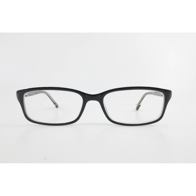 WP3001 BK/CR Rectangular Eyeglass Frames Black Crystal 53-16-135 Men Women