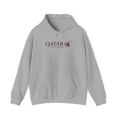Qatar Airways Unisex Heavy Blend  Hooded Sweatshirt