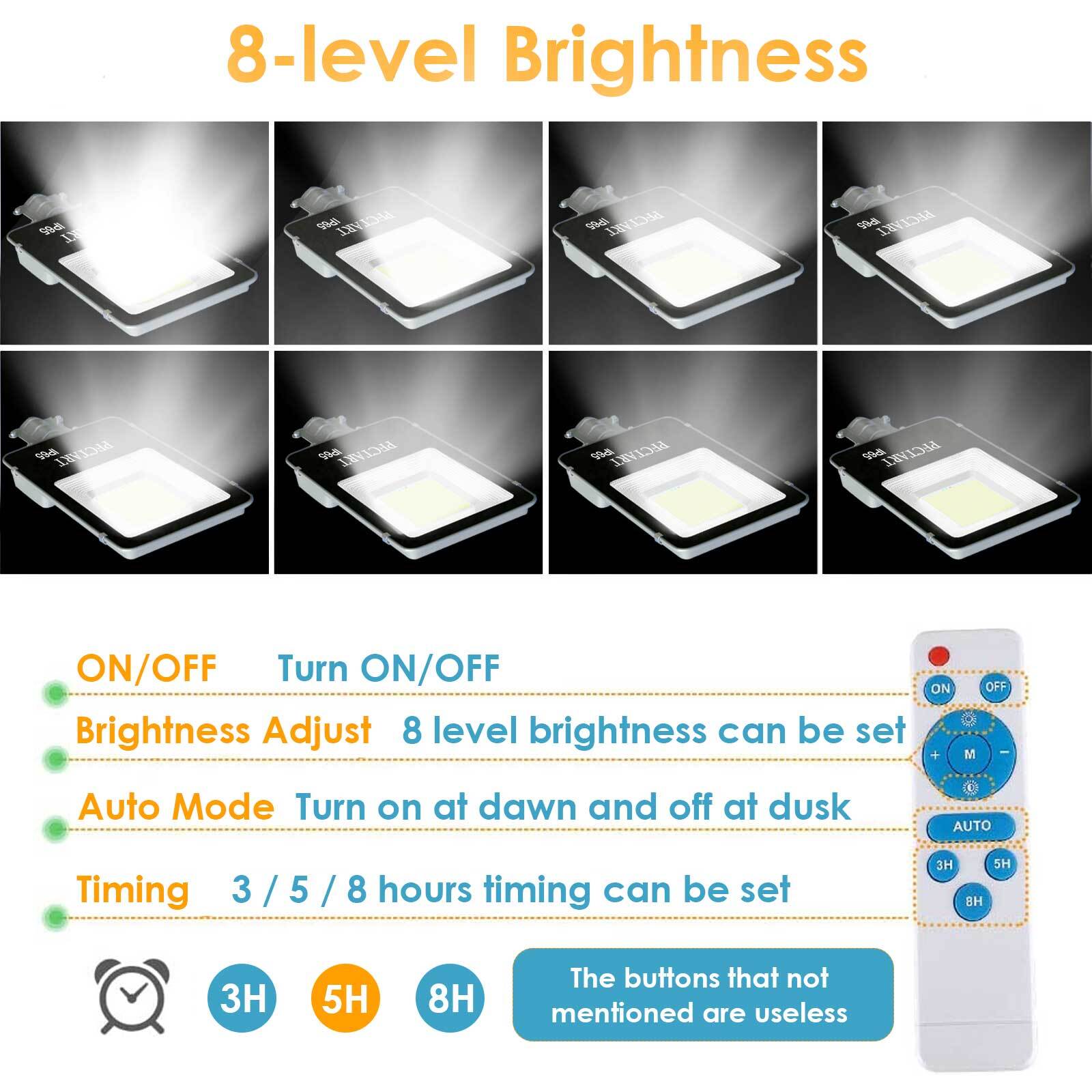 500000LM Solar Street Light 5000W Watt Solar Flood Lights Dusk to Dawn Lamp US