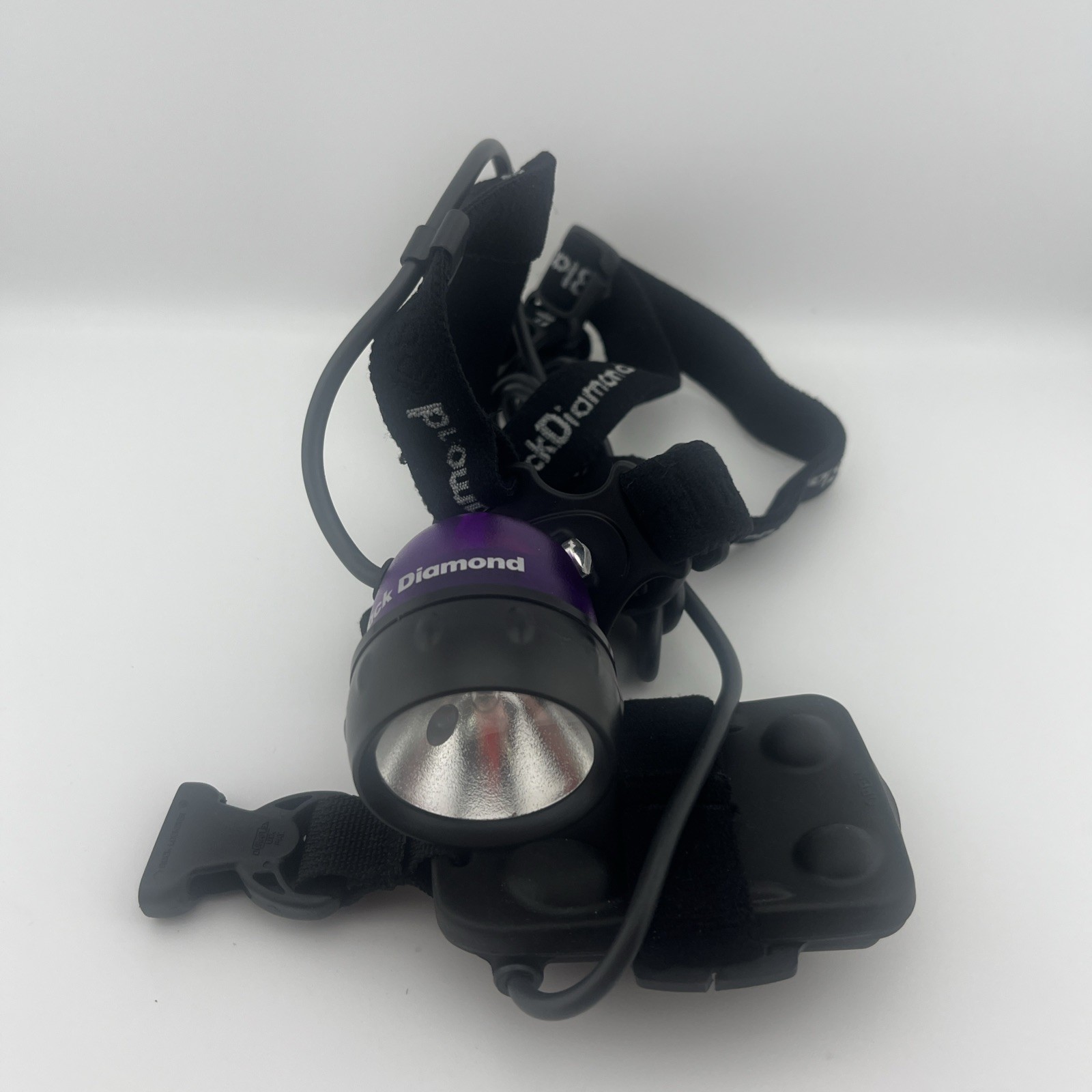 Black Diamond Vintage LED Headlamp with Rear Battery Pack & Adjustable