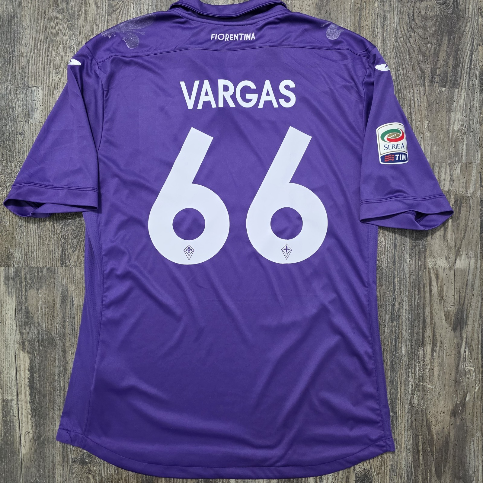 2014 Joma ACF Fiorentina Home Soccer Jersey Juan Vargas Men XXL