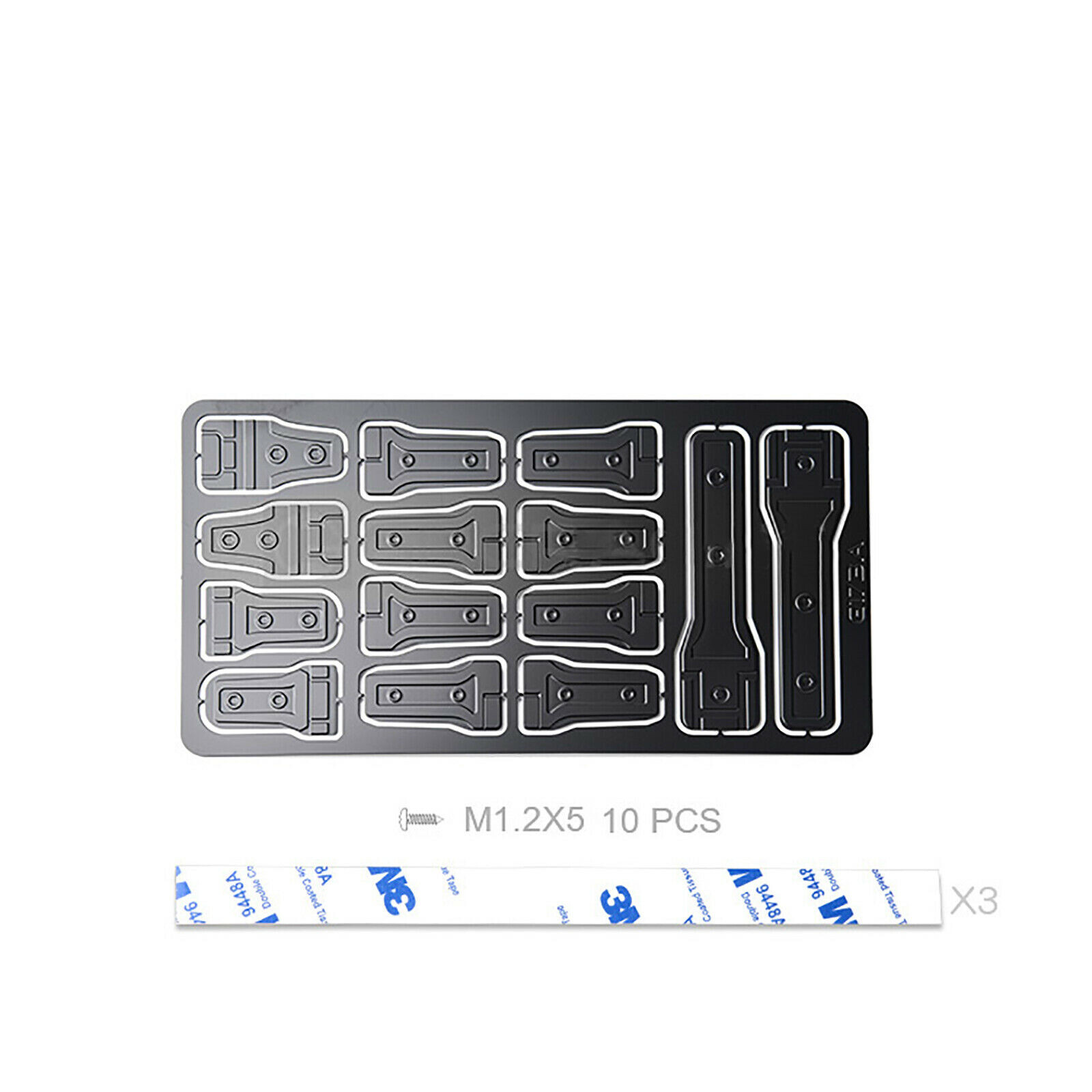 DIY 1/6 RC Car Door Tailgate Hinges w/ Dual-Side Adhesive Tape For SCX6 Wrangler