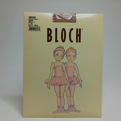 Bloch Endura Childrens Footed Tights Size S (4-5) Lt Tan