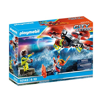 Игровой набор Playmobil City Action Diver Rescue With Drone Building Set 70143 НОВЫЙ