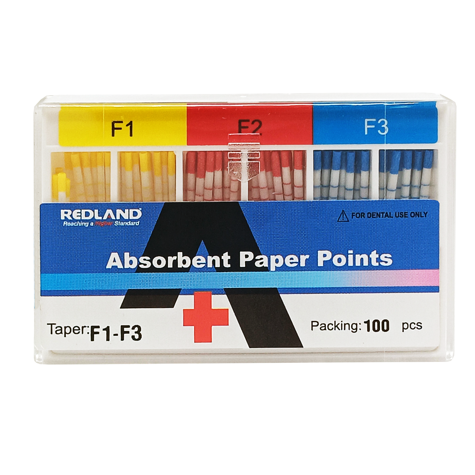 REDLAND Paper Points F1,F2,F3,F4,F5 100/Pk for Special TAPERED FILES( MM marked)