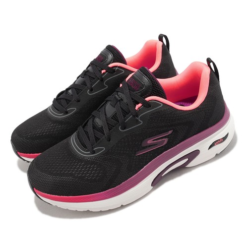 Черные бордовые женские беговые кроссовки Skechers Go Run Arch Fit-Day Break 128957-BKBU