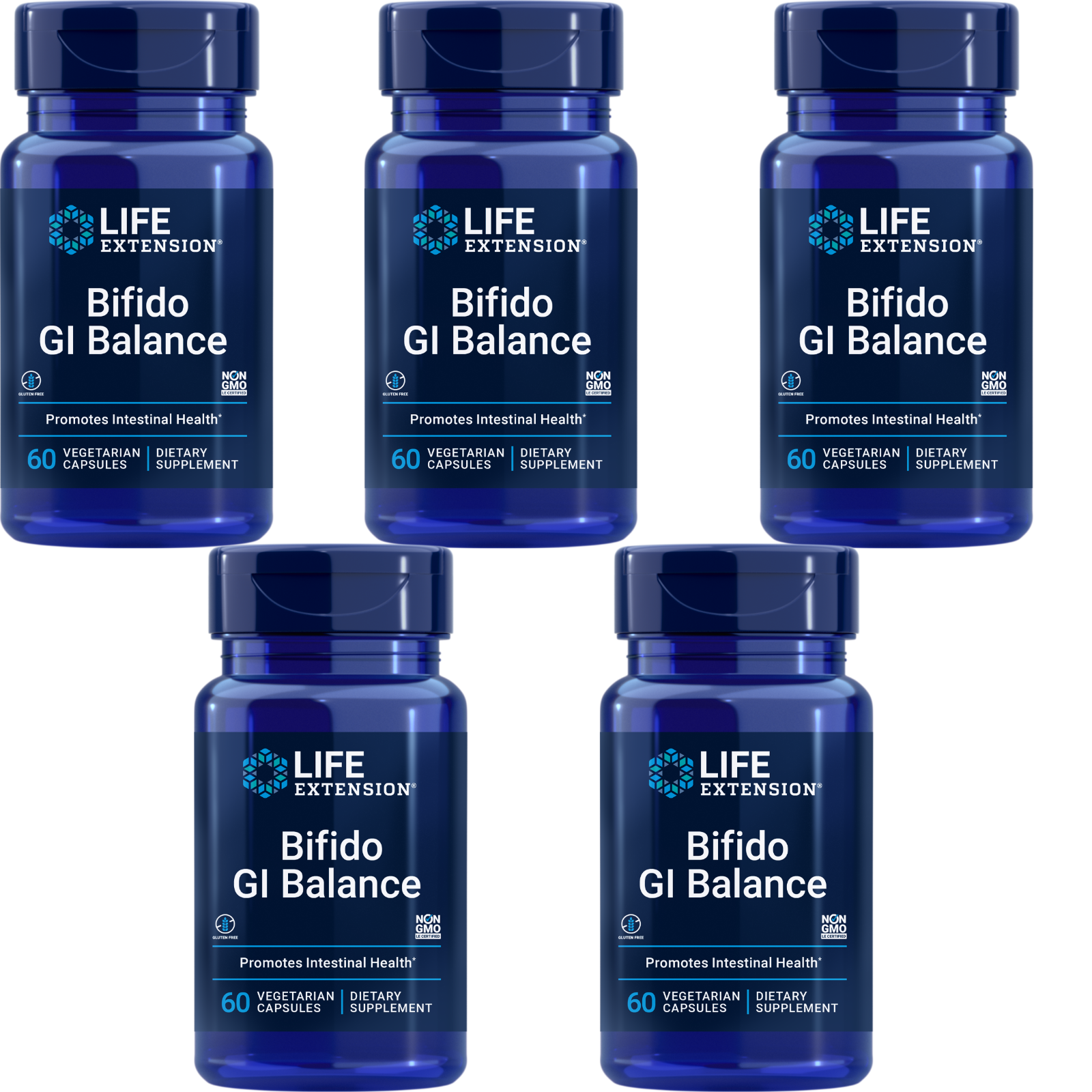 Bifido GI Balance 5X60caps Life Extension Bifidobacterium longum BB536 2 миллиарда