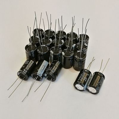 US Stock 20pcs Electrolytic Capacitors 2200uF 2200mfd 25V +105  Radial 13 x 20mm