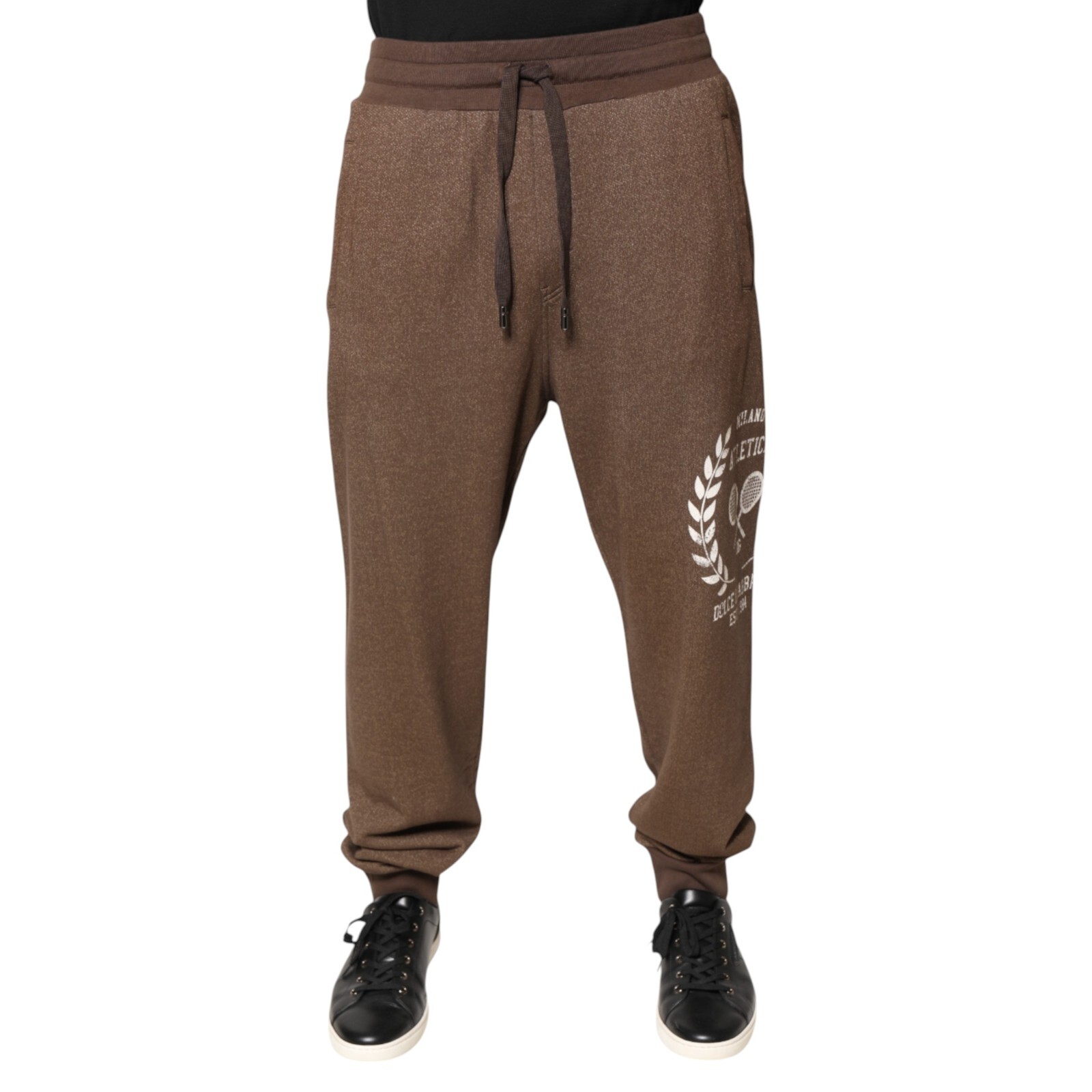 DOLCE & GABBANA Pants Brown Cotton Jogger Sweatpants