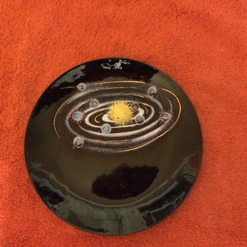 Solar System Enamel Plate