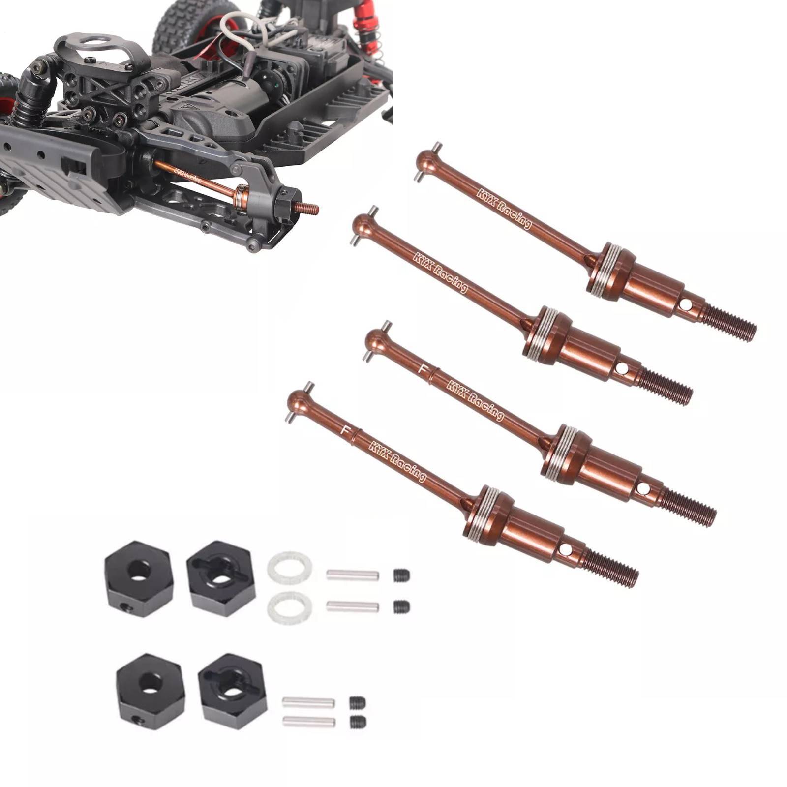 A SCENE ×HIMAA Metal Front Rear CVD Drive Shaft Kits for Arrma Mojave 1/14