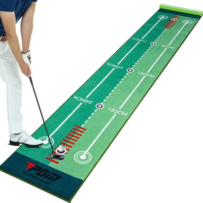 Golf Putting Mat - 10ft Indoor & Outdoor Putting Green with Blocking Ball Des...